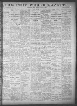 Fort Worth Gazette. (Fort Worth, Tex.), Vol. 17, No. 59, Ed. 1, Tuesday, January 10, 1893