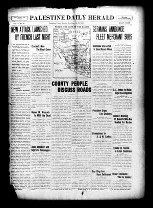 Palestine Daily Herald (Palestine, Tex), Vol. 15, No. 70, Ed. 1 Monday, July 10, 1916
