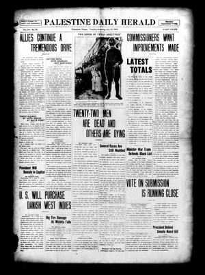 Palestine Daily Herald (Palestine, Tex), Vol. 15, No. 83, Ed. 1 Tuesday, July 25, 1916