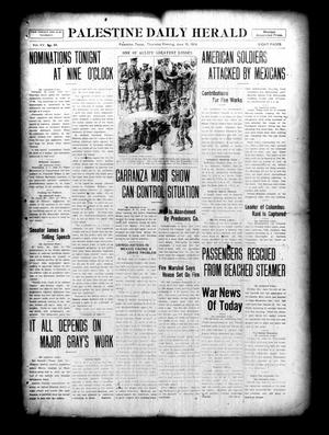 Palestine Daily Herald (Palestine, Tex), Vol. 15, No. 49, Ed. 1 Thursday, June 15, 1916
