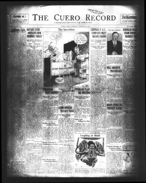 The Cuero Record (Cuero, Tex.), Vol. 37, No. 40, Ed. 1 Thursday, February 19, 1931