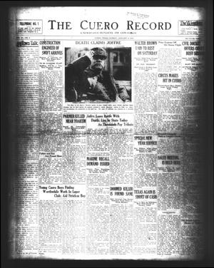 The Cuero Record (Cuero, Tex.), Vol. 37, No. 2, Ed. 1 Sunday, January 4, 1931