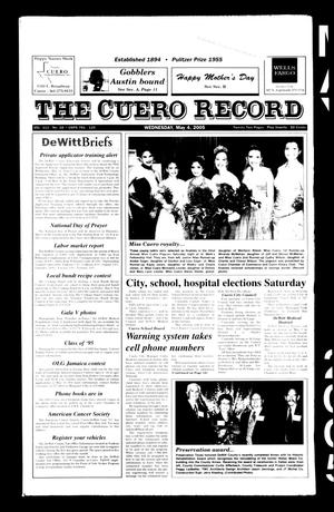 Primary view of object titled 'The Cuero Record (Cuero, Tex.), Vol. 111, No. 18, Ed. 1 Wednesday, May 4, 2005'.
