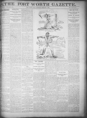 Fort Worth Gazette. (Fort Worth, Tex.), Vol. 17, No. 88, Ed. 1, Thursday, February 9, 1893