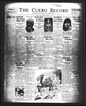 The Cuero Record (Cuero, Tex.), Vol. 37, No. 38, Ed. 1 Tuesday, February 17, 1931