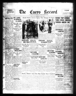The Cuero Record (Cuero, Tex.), Vol. 46, No. 131, Ed. 1 Thursday, June 6, 1940