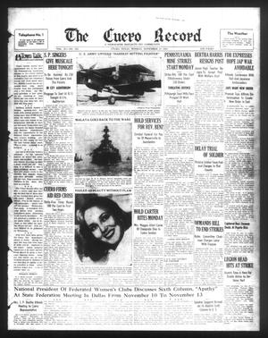The Cuero Record (Cuero, Tex.), Vol. 47, No. 262, Ed. 1 Monday, November 17, 1941