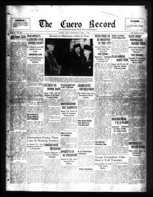 Primary view of The Cuero Record (Cuero, Tex.), Vol. 46, No. 100, Ed. 1 Wednesday, May 1, 1940