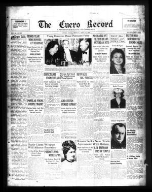 Primary view of The Cuero Record (Cuero, Tex.), Vol. 46, No. 93, Ed. 1 Monday, April 22, 1940