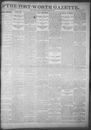 Primary view of object titled 'Fort Worth Gazette. (Fort Worth, Tex.), Vol. 17, No. 126, Ed. 1, Wednesday, March 22, 1893'.