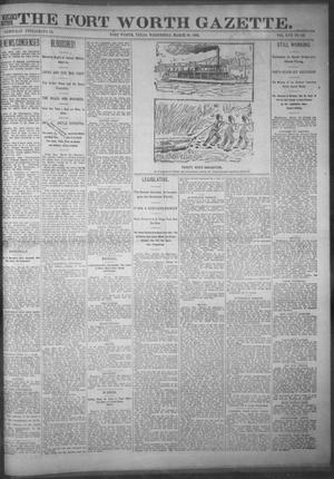 Fort Worth Gazette. (Fort Worth, Tex.), Vol. 17, No. 133, Ed. 1, Wednesday, March 29, 1893