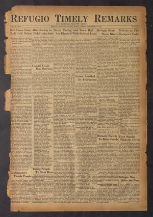 Refugio Timely Remarks and Refugio County News (Refugio, Tex.), Vol. 6, No. 4, Ed. 1 Friday, November 17, 1933