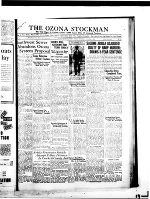 Primary view of object titled 'The Ozona Stockman (Ozona, Tex.), Vol. 18, No. 25, Ed. 1 Thursday, October 1, 1931'.
