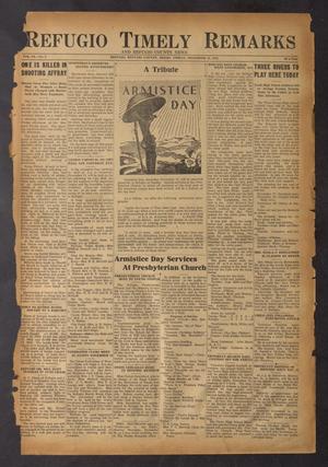 Refugio Timely Remarks and Refugio County News (Refugio, Tex.), Vol. 6, No. 3, Ed. 1 Friday, November 10, 1933