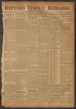 Refugio Timely Remarks and Refugio County News (Refugio, Tex.), Vol. 7, No. 33, Ed. 1 Friday, June 7, 1935
