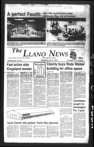 The Llano News (Llano, Tex.), Vol. 104, No. 38, Ed. 1 Thursday, July 9, 1992