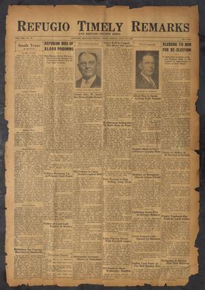 Refugio Timely Remarks and Refugio County News (Refugio, Tex.), Vol. 8, No. 39, Ed. 1 Friday, July 17, 1936