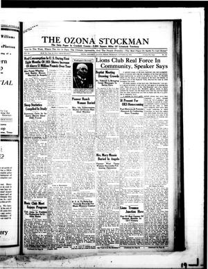 The Ozona Stockman (Ozona, Tex.), Vol. 18, No. 28, Ed. 1 Thursday, October 22, 1931