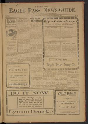 Eagle Pass News-Guide. (Eagle Pass, Tex.), Vol. 22, No. 21, Ed. 1 Saturday, December 11, 1909