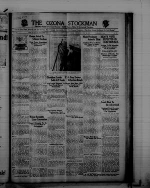The Ozona Stockman (Ozona, Tex.), Vol. 17, No. 15, Ed. 1 Thursday, July 24, 1930