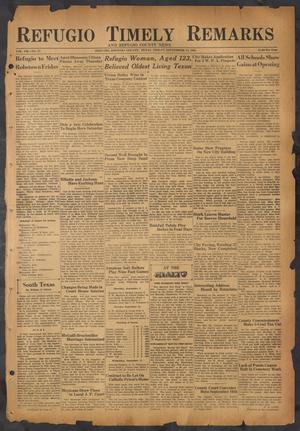 Refugio Timely Remarks and Refugio County News (Refugio, Tex.), Vol. 7, No. 47, Ed. 1 Friday, September 13, 1935
