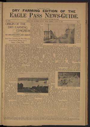 Primary view of object titled 'Eagle Pass News-Guide. (Eagle Pass, Tex.), Vol. 23, No. 5, Ed. 1 Friday, August 19, 1910'.