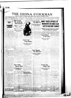 Primary view of object titled 'The Ozona Stockman (Ozona, Tex.), Vol. 17, No. 51, Ed. 1 Thursday, April 2, 1931'.