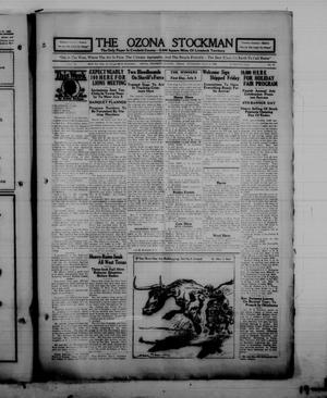 The Ozona Stockman (Ozona, Tex.), Vol. 16, No. 13, Ed. 1 Thursday, July 4, 1929