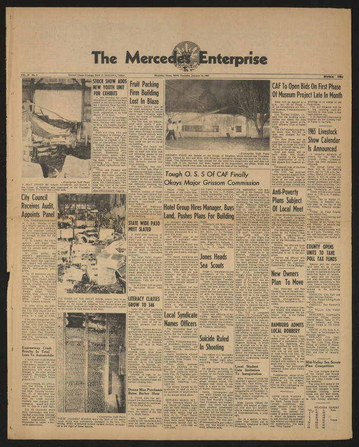 The Mercedes Enterprise (Mercedes, Tex.), Vol. 50, No. 2, Ed. 1 Thursday,  January 14, 1965 - The Portal to Texas History
