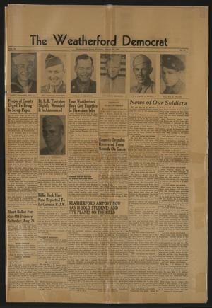 Primary view of object titled 'The Weatherford Democrat (Weatherford, Tex.), Vol. 49, No. 13, Ed. 1 Thursday, August 24, 1944'.