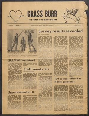 Grass Burr (Weatherford, Tex.), Vol. 54, No. 10, Ed. 1 Friday, February 14, 1975