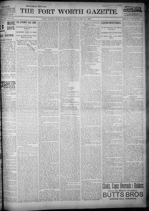 Fort Worth Gazette. (Fort Worth, Tex.), Vol. 19, No. 67, Ed. 1, Thursday, January 31, 1895