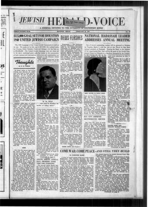 Jewish Herald-Voice (Houston, Tex.), Vol. 34, No. 49, Ed. 1 Thursday, February 29, 1940