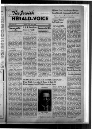 The Jewish Herald-Voice (Houston, Tex.), Vol. 33, No. 14, Ed. 1 Thursday, July 7, 1938