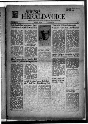 Jewish Herald-Voice (Houston, Tex.), Vol. 40, No. 18, Ed. 1 Thursday, August 2, 1945