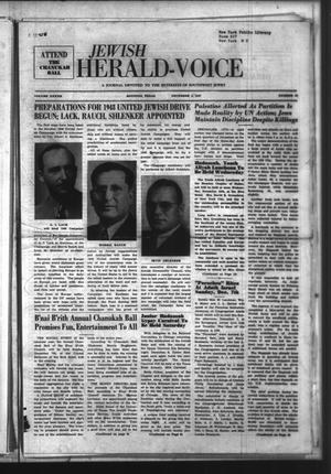 Jewish Herald-Voice (Houston, Tex.), Vol. 42, No. 35, Ed. 1 Thursday, December 4, 1947