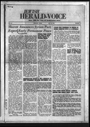 Primary view of object titled 'Jewish Herald-Voice (Houston, Tex.), Vol. 44, No. 16, Ed. 1 Thursday, July 28, 1949'.