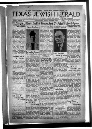 Texas Jewish Herald (Houston, Tex.), Vol. 61, No. 11, Ed. 1 Thursday, September 10, 1936