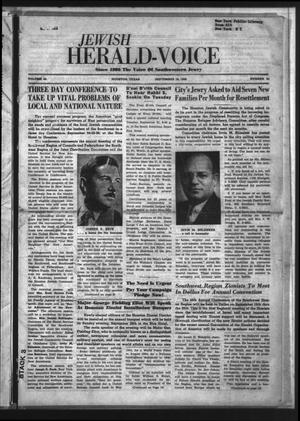 Jewish Herald-Voice (Houston, Tex.), Vol. 43, No. 24, Ed. 1 Thursday, September 16, 1948
