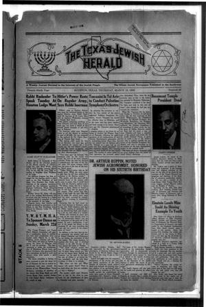 The Texas Jewish Herald (Houston, Tex.), Vol. 29, No. 49, Ed. 1 Thursday, March 12, 1936
