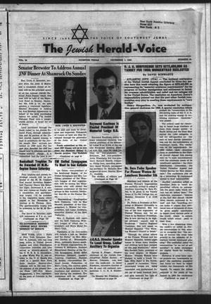 Primary view of object titled 'The Jewish Herald-Voice (Houston, Tex.), Vol. 44, No. 40, Ed. 1 Thursday, December 1, 1949'.