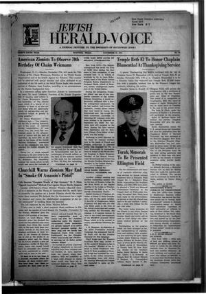 Jewish Herald-Voice (Houston, Tex.), Vol. 39, No. 34, Ed. 1 Thursday, November 23, 1944