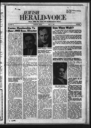 Primary view of object titled 'Jewish Herald-Voice (Houston, Tex.), Vol. 43, No. 5, Ed. 1 Thursday, May 6, 1948'.