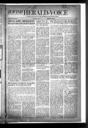 Jewish Herald-Voice (Houston, Tex.), Vol. 36, No. 23, Ed. 1 Thursday, August 28, 1941