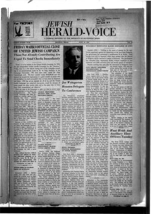 Jewish Herald-Voice (Houston, Tex.), Vol. 38, No. 14, Ed. 1 Thursday, June 10, 1943