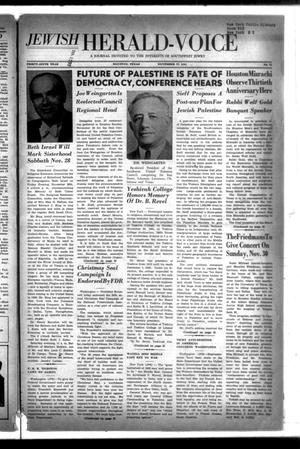 Jewish Herald-Voice (Houston, Tex.), Vol. 36, No. 41, Ed. 1 Thursday, November 27, 1941