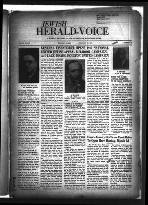 Jewish Herald-Voice (Houston, Tex.), Vol. 41, No. 47, Ed. 1 Thursday, February 27, 1947