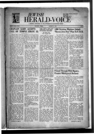 Jewish Herald-Voice (Houston, Tex.), Vol. 39, No. 20, Ed. 1 Thursday, August 17, 1944
