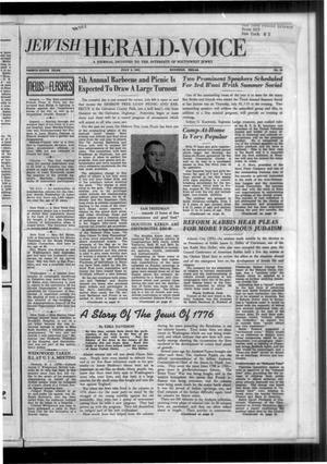 Jewish Herald-Voice (Houston, Tex.), Vol. 36, No. 15, Ed. 1 Thursday, July 3, 1941