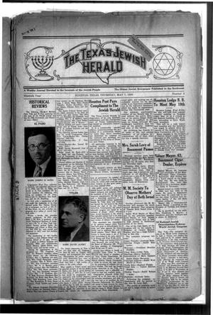 The Texas Jewish Herald (Houston, Tex.), Vol. 30, No. 5, Ed. 1 Thursday, May 7, 1936